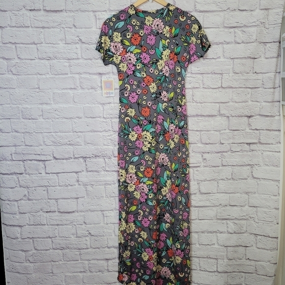 LuLaroe Multi-color Floral Print Marie Maxi  Sundress Dress XXS *NEW - Picture 7 of 11